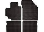 Tappetini Auto In Gomma Adatto Per Suzuki Celerio (2014-, Hatchback) Neri, Set 4 Pz, Con Fissaggi