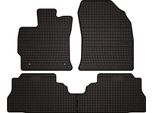 Tappetini Auto In Gomma Adatto Per Toyota Prius Iii Plus (2011-2015, Hatchback) Neri, Set 4 Pz, Con Fissaggi