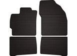 Tappetini Auto In Gomma Adatto Per Toyota Prius Iii (2009-2015, Hatchback) Neri, Set 4 Pz, Con Fissaggi