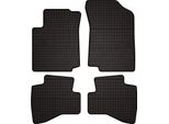 Tappetini Auto In Gomma Adatto Per Toyota Aygo Ii (2014-2022, Hatchback) Neri, Set 4 Pz, Con Fissaggi
