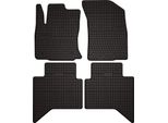 Tappetini Auto In Gomma Adatto Per Toyota Hilux Viii (2015-, Pickup) Neri, Set 4 Pz, Con Fissaggi