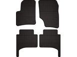 Tappetini Auto In Gomma Adatto Per Porsche Cayenne I (2002-2010, Suv) Neri, Set 4 Pz, Con Fissaggi