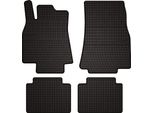 Tappetini Auto In Gomma Adatto Per Mercedes B- Klasa W245 (2005-2011, Hatchback) Neri, Set 4 Pz, Con Fissaggi