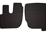 Tappetini Auto In Gomma Adatto Per Renault Midlum (1997-, Camion) Neri, Set 2 Pz, Con Fissaggi