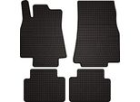 Tappetini Auto In Gomma Adatto Per Mercedes A- Klasa W169 (2004-2012, Hatchback) Neri, Set 4 Pz, Con Fissaggi