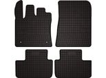 Tappetini Auto In Gomma Adatto Per Renault Captur Ii (2020-, Crossover) Neri, Set 4 Pz, Con Fissaggi