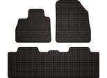 Tappetini Auto In Gomma Adatto Per Renault Espace V (2015-2022, Monovolume) Neri, Set 4 Pz, Con Fissaggi