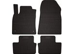 Tappetini Auto In Gomma Adatto Per Renault Clio V (2019-, Hatchback) Neri, Set 4 Pz, Con Fissaggi