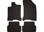 Tappetini Auto In Gomma Adatto Per Renault Laguna Ii (2001-2007, Station Wagon, Liftback) Neri, Set 4 Pz, Con Fissaggi