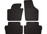 Tappetini Auto In Gomma Adatto Per Seat Alhambra Ii (2010-2018, Monovolume) Neri, Set 4 Pz, Con Fissaggi