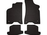 Tappetini Auto In Gomma Adatto Per Seat Arosa (1997-2005, Hatchback) Neri, Set 4 Pz, Con Fissaggi
