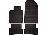 Tappetini Auto In Gomma Adatto Per Renault Clio Iv (2013-2020, Grandtour, Station Wagon, Hatchback) Neri, Set 4 Pz, Con Fissaggi