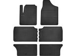 Tappetini Auto In Gomma Adatto Per Seat Alhambra I (1995-2010, Monovolume 7 Posti) Neri, Set 6 Pz, Con Fissaggi