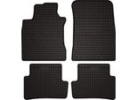 Tappetini Auto In Gomma Adatto Per Renault Modus (2004-2012, Monovolume) Neri, Set 4 Pz, Con Fissaggi