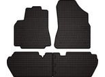 Tappetini Auto In Gomma Adatto Per Peugeot Partner Ii (2008-2018, Multispazio, Tepee, 5 Posti) Neri, Set 4 Pz, Con Fissaggi