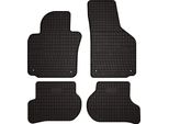 Tappetini Auto In Gomma Adatto Per Volkswagen Jetta V (2005-2011, Berlina, Variant, Station Wagon) Neri, Set 4 Pz, Con Fissaggi
