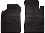 Tappetini Auto In Gomma Adatto Per Renault Kangoo I (1997-2008, Multispazio 1ª Fila) Neri, Set 2 Pz, Con Fissaggi