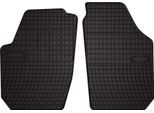 Tappetini Auto In Gomma Adatto Per Skoda Praktik (2006-2015, Multispazio) Neri, Set 2 Pz, Con Fissaggi