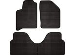 Tappetini Auto In Gomma Adatto Per Renault Scenic I (1996-2003, Monovolume) Neri, Set 4 Pz, Con Fissaggi