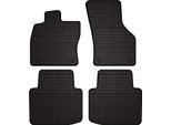 Tappetini Auto In Gomma Adatto Per Skoda Superb Iii (2015-2020, Station Wagon, Berlina) Neri, Set 4 Pz, Con Fissaggi