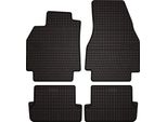 Tappetini Auto In Gomma Adatto Per Renault Megane Ii (2002-2008, Station Wagon, Grandtour) Neri, Set 4 Pz, Con Fissaggi