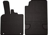 Tappetini Auto In Gomma Adatto Per Smart Fortwo Ii (2007-2014, Hatchback) Neri, Set 2 Pz, Con Fissaggi