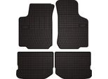 Tappetini Auto In Gomma Adatto Per Volkswagen Golf Iv (1997-2003, Hatchback, Station Wagon, Variant) Neri, Set 4 Pz, Con Fissaggi