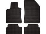 Tappetini Auto In Gomma Adatto Per Peugeot 308 Ii (2013-2021, Hatchback) Neri, Set 4 Pz, Con Fissaggi