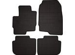 Tappetini Auto In Gomma Adatto Per Mitsubishi Colt Vii (2008-2012, Hatchback 5 Porte) Neri, Set 4 Pz, Con Fissaggi