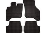 Tappetini Auto In Gomma Adatto Per Volkswagen Egolf (2014-2019, Hatchback) Neri, Set 4 Pz, Con Fissaggi