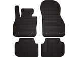 Tappetini Auto In Gomma Adatto Per Mini Clubman R55 (2006-2014, Hatchback) Neri, Set 4 Pz, Con Fissaggi