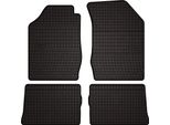 Tappetini Auto In Gomma Adatto Per Renault Thalia Ii (2008-2013, Berlina) Neri, Set 4 Pz, Con Fissaggi