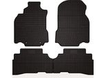 Tappetini Auto In Gomma Adatto Per Nissan Cube Z12 (2008-2019, Keicar) Neri, Set 4 Pz, Con Fissaggi