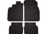 Tappetini Auto In Gomma Adatto Per Saab 9-3 Ii Y3SF (2002-2014, Station Wagon, Berlina) Neri, Set 4 Pz, Con Fissaggi