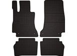 Tappetini Auto In Gomma Adatto Per Mercedes E W213 (2015-2023, Berlina, Station Wagon, Liftback, Coupe) Neri, Set 4 Pz, Con Fissaggi