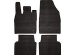 Tappetini Auto In Gomma Adatto Per Volkswagen ID.3 (2019-, Hatchback) Neri, Set 4 Pz, Con Fissaggi