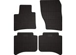 Tappetini Auto In Gomma Adatto Per Porsche Cayenne Ii (2010-2017, Suv) Neri, Set 4 Pz, Con Fissaggi