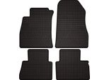 Tappetini Auto In Gomma Adatto Per Nissan Juke F15 (2010-2017, Crossover) Neri, Set 4 Pz, Con Fissaggi