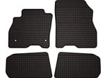 Tappetini Auto In Gomma Adatto Per Nissan Leaf I (2010-2017, Hatchback) Neri, Set 4 Pz, Con Fissaggi