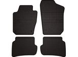 Tappetini Auto In Gomma Adatto Per Seat Ibiza Iv 6J (2008-2017, Hatchback, St, Station Wagon) Neri, Set 4 Pz, Con Fissaggi
