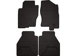 Tappetini Auto In Gomma Adatto Per Nissan Pathfinder R51 (2004-2014, Suv) Neri, Set 4 Pz, Con Fissaggi