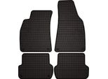 Tappetini Auto In Gomma Adatto Per Seat Exeo (2008-2015, Berlina, Station Wagon) Neri, Set 4 Pz, Con Fissaggi
