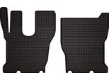 Tappetini Auto In Gomma Adatto Per Volvo Fm I (1998-2001, Camion) Neri, Set 2 Pz, Con Fissaggi