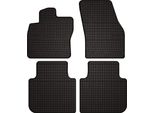 Tappetini Auto In Gomma Adatto Per Skoda Kodiaq (2016-, Crossover) Neri, Set 4 Pz, Con Fissaggi