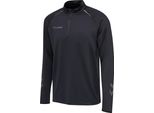 Hummel Hmlauthentic Pro Felpa Con Mezza Zip, Antracite, S, Bambini