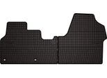 Tappetini Auto In Gomma Adatto Per Toyota Proace Ii (2016-, Furgone) Neri, Set 2 Pz, Con Fissaggi