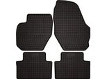 Tappetini Auto In Gomma Adatto Per Volvo XC90 I (2002-2014, Suv) Neri, Set 4 Pz, Con Fissaggi
