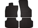 Tappetini Auto In Gomma Adatto Per Skoda Octavia Iv A7 (2020-, Berlina, Station Wagon, Variant, Liftback) Neri, Set 4 Pz, Con Fissaggi