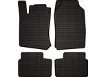 Tappetini Auto In Gomma Adatto Per Opel Vectra B (1996-2001, Hatchback, Berlina, Station Wagon, Liftback) Neri, Set 4 Pz, Con Fissaggi