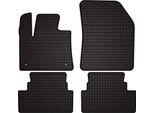 Tappetini Auto In Gomma Adatto Per Opel Grandland I (2017-2024, Crossover) Neri, Set 4 Pz, Con Fissaggi